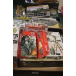 TWO TRAYS OF MILITARY MODEL KITS NOT ALL COMPLETE