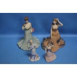 FOUR COALPORT LADIES INCLUDING SUMMER FRAGRANCE, REGENCY GALA, GEORGINA, AND ALEXANDRA