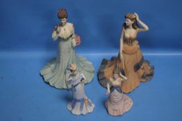 FOUR COALPORT LADIES INCLUDING SUMMER FRAGRANCE, REGENCY GALA, GEORGINA, AND ALEXANDRA