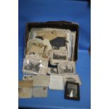 A TRAY OF ENGRAVINGS AND EPHEMERA TO INCLUDE LETTERS, RECEIPTS, ETC (5228)