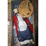 A VINTAGE WELSH DOLL H 44 CM