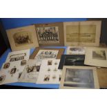 A TRAY OF PHOTOGRAPHS MAINLY 19TH CENTURY TO INCLUDE S.S.ETOLIA ANTWERP19821, RADLEY COLLEGE