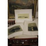 A TRAY OF ENGRAVINGS LITHOGRAPHS ETC. INCLUDING LINLEY SAMBOURNE ETC. (5221)