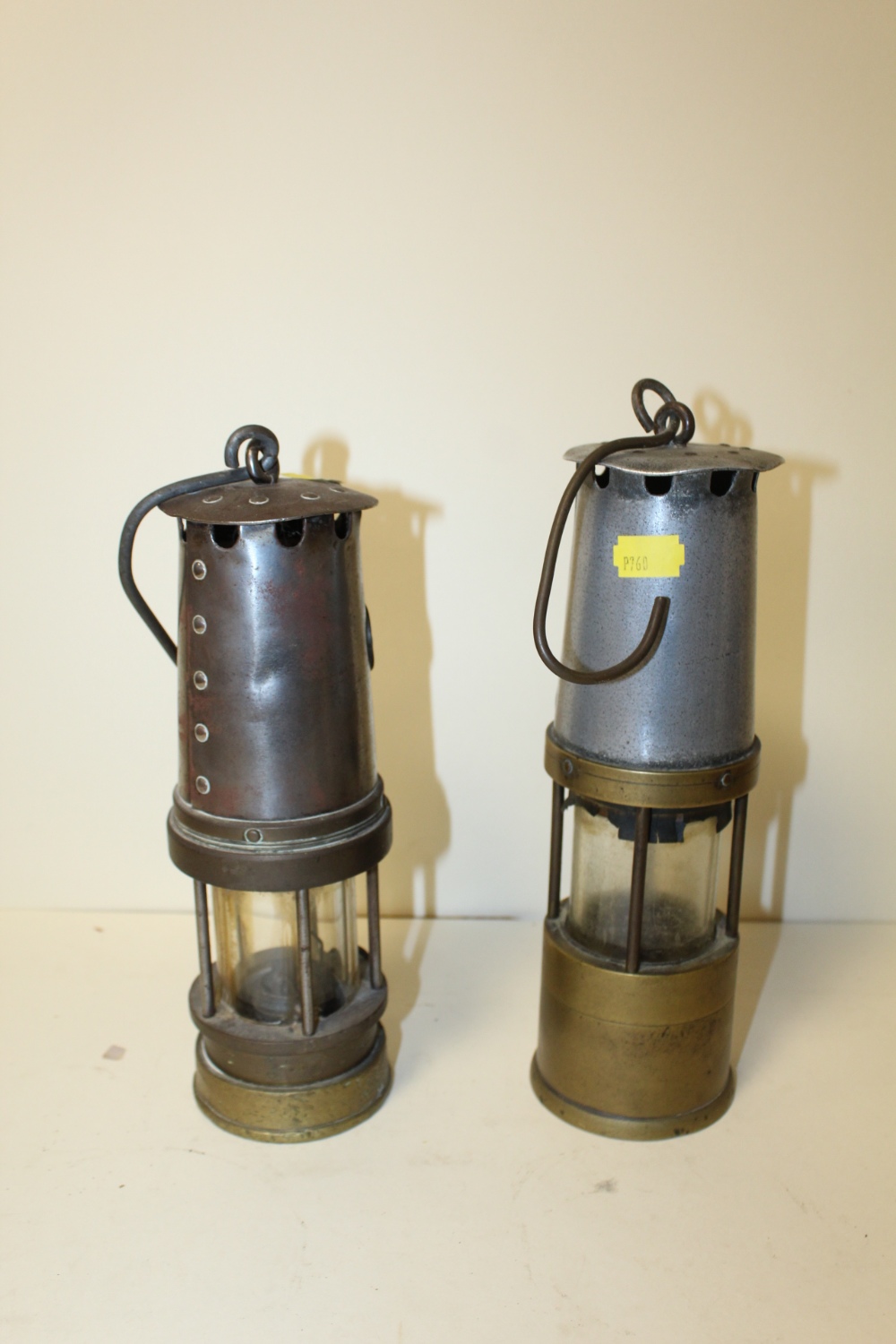 A VINTAGE PATTERSON LANCS LTD MINERS LAMP TOGETHER WITH ANOTHER (2) - Image 2 of 2