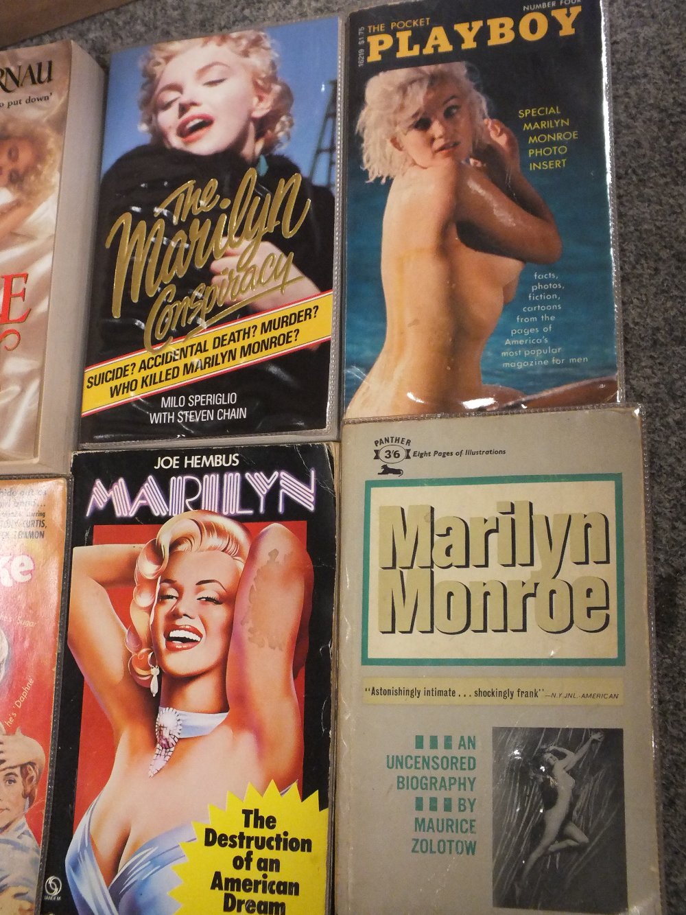 A BOX OF MARILYN MONROE RELATED PAPERBACK BOOKS TO INCLUDE THE POCKET PLAYBOY - Image 2 of 7