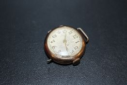 A 9 CARAT GOLD CASED WRISTWATCH BY THE NORTHERN GOLDSMITHS CO A/F