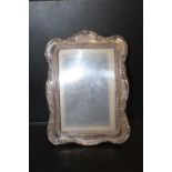 A HALLMARKED SILVER PICTURE FRAME