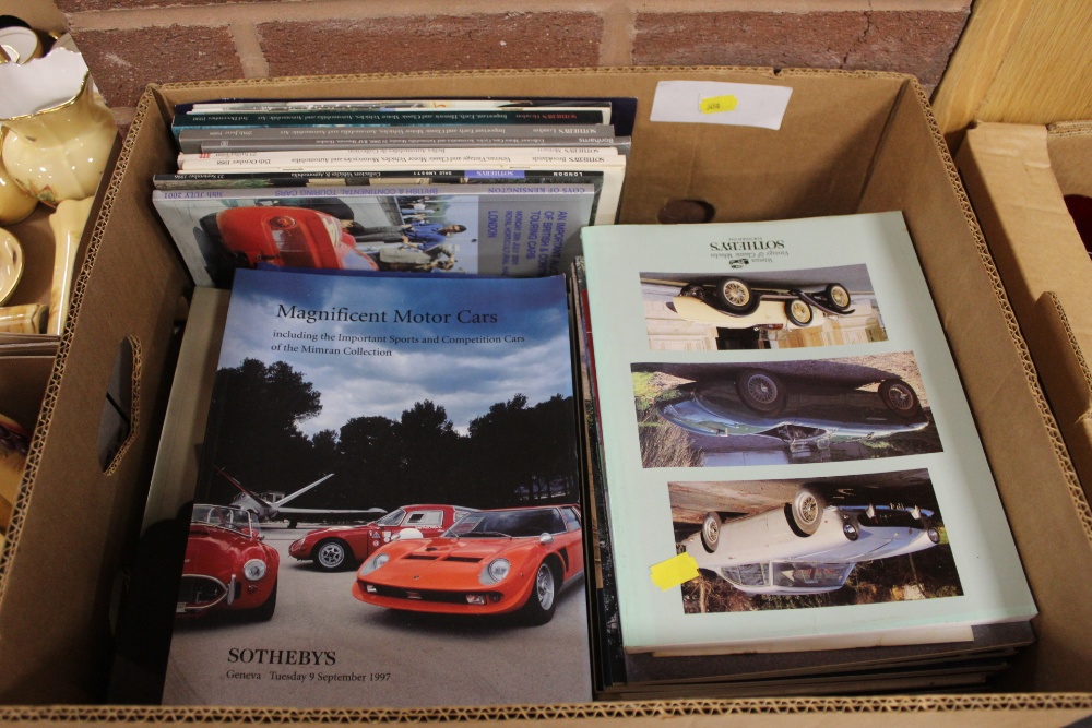 COLLECTION OF SOTHEBY'S VINTAGE CAR AUCTION CATALOGUES ,ETC.