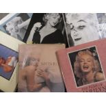 TWO BOXES OF MARILYN MONROE RELATED HARDBACK BOOKS