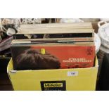 A BOX OF LP RECORDS - MOSTLY CLASSICAL MUSIC