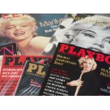 A SELECTION OF MARILYN MONROE RELATED MAGAZINES TO INCLUDE PLAYBOY, FRONT PAGE, ETC.