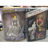 A BOXED MARILYN MONROE COLLECTORS SERIES DOLL SILVER SIZZLE MARILYN, TOGETHER WITH A 20TH CENTURY