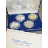 A MARILYN MONROE COMMEMORATIVE COIN SET BY REPUBLIC OF THE MARSHALL ISLANDS