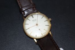 A VINTAGE GENTS WEGA 21 JEWEL INCABLOC WRISTWATCH