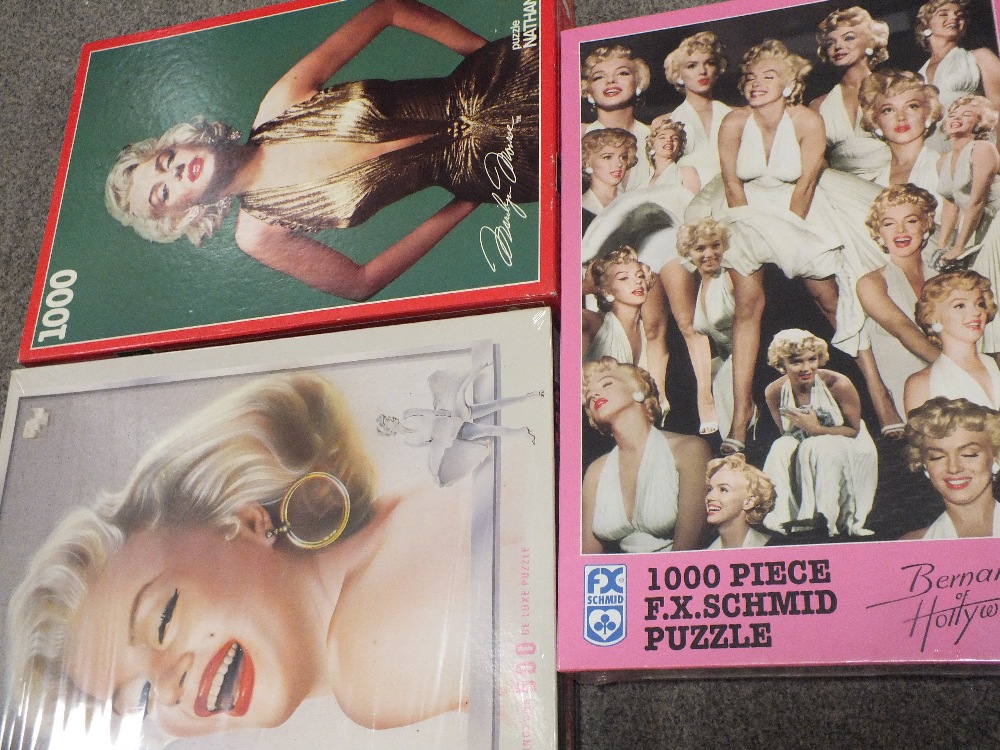 A BOX OF MARILYN MONROE FOLDERS, PHOTOGRAPH ALBUMS AND PUZZLES ETC. - Image 4 of 6