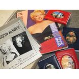 A QUANTITY OF MARILYN MONROE POSTCARDS ETC.