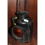A VINTAGE THE ADLAKE NON SWEATING RAILWAY LAMP