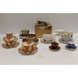 A COLLECTION OF CABINET CUPS AND SAUCERS TO INCLUDE PARAGON, FOLEY CHINA, BOXED ROYAL WORCESTER