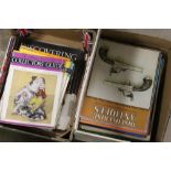 TWO BOXES OF ANTIQUES MAGAZINES AND COLLECTORS GUIDES