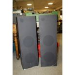 A PAIR OF FLOOR STANDING SPEAKERS