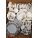 A LARGE BOX OF ASSORTED CHINA