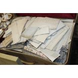 A SUITCASE OF ANTIQUE PAPER EPHEMERA