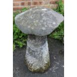 A SANDSTONE STADDLESTONE / MUSHROOM - H 72 CM