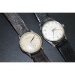 A VINTAGE 'BIERI WATCH' WRISTWATCH, TOGETHER WITH AN INVENTIC EXAMPLE (2)