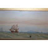 A PAIR OF FRAMED AND GLAZED OIL PAINTINGS SIGNED G.H DUDD 1882 9CM X 16CM