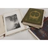 A BOOK OF J.M.W TURNER ENGRAVINGS, TOGETHER WITH TWO OTHER BOOKS OF ANTIQUE ENGRAVINGS (3)