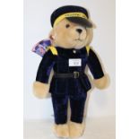 A MERRYTHOUGHT TRAFFIC WARDEN TEDDY BEAR