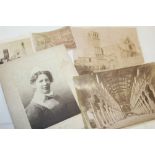 A DRAWER OF ANTIQUE AND VINTAGE UNFRAMED PHOTOGRAPHS AND PRINTS ETC. TO INCLUDE PORTRAITS AND