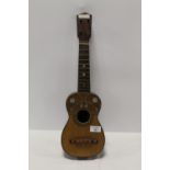 A VINTAGE INLAID UKULELE - MADE IN VALENCIA - AS FOUND