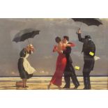 FIVE ASSORTED PRINTS TO INCLUDE A JACK VETTRIANO PRINT, FEMALE NUDE ETC.