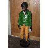 A LARGE RESIN SHOP DISPLAY BOY FIGURE HEIGHT - 150CM