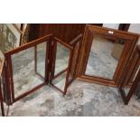 TWO DRESSING TABLE MIRRORS