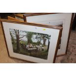 A COLLECTION OF FRAMED AND GLAZED LIMITED EDITION TOM DODSON PRINTS TO INCLUDE SIGNED EXAMPLES (5)