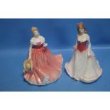 TWO ROYAL DOULTON FIGURINES "ROSIE AND ALICE"