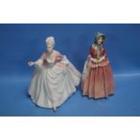 TWO ROYAL DOULTON FIGURINES TO INCLUDE "GILLIAN AND DIANA"