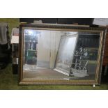 GILT FRAMED MIRROR 72 CM X 92 CM