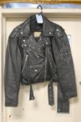 A LEATHER CYCLE JACKET