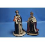 TWO CAPO DI-MONTE ROYAL FIGURES