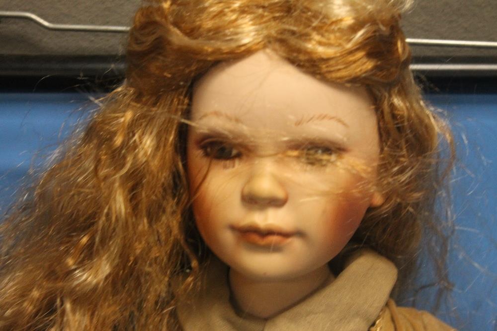 A PORCELAIN HEADED DOLL H 68CM - Image 2 of 2