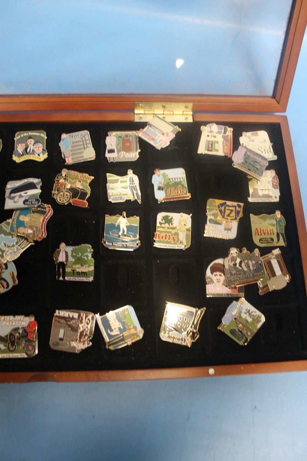 A TRAY CONTAINING A QUANTITY OF DANBURY MINT ENAMELLED PIN BADGES - Image 2 of 2