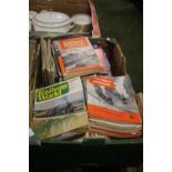 A BOX OF RAILWAY MAGAZINES