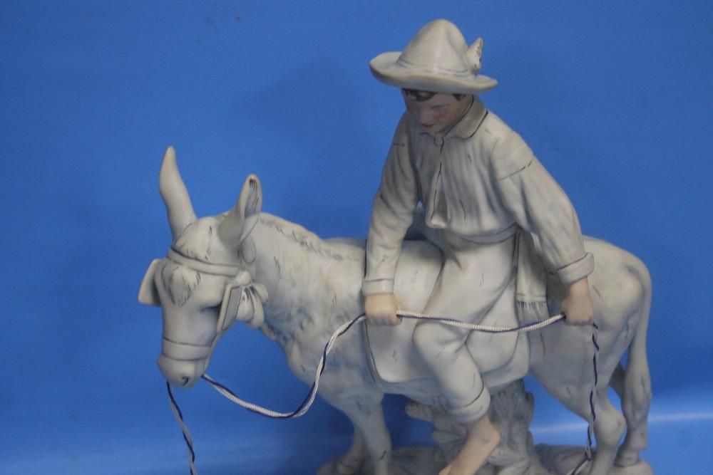 A ROYAL DUX FIGURE OF A BOY ON A HORSE - Image 2 of 3