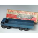 A BOXED DINKY SUPERTOYS FODEN DIESEL 8-WHEEL WAGON NO. 501