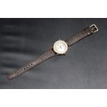 A PALLAS DAY DATE WRIST WATCH, with outer calendar chapter dial, on replacement leather strap, Dia