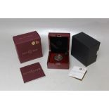 A CASED ROYAL MINT 2017 QUARTER SOVEREIGN, in presentation packaging, W 8 cm