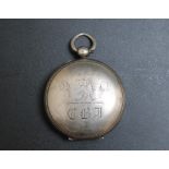 A HALLMARKED SILVER FULL HUNTER POCKET WATCH - MOVEMENT SIGNED PERIGAL AND DUTERRAU BOND STREET,